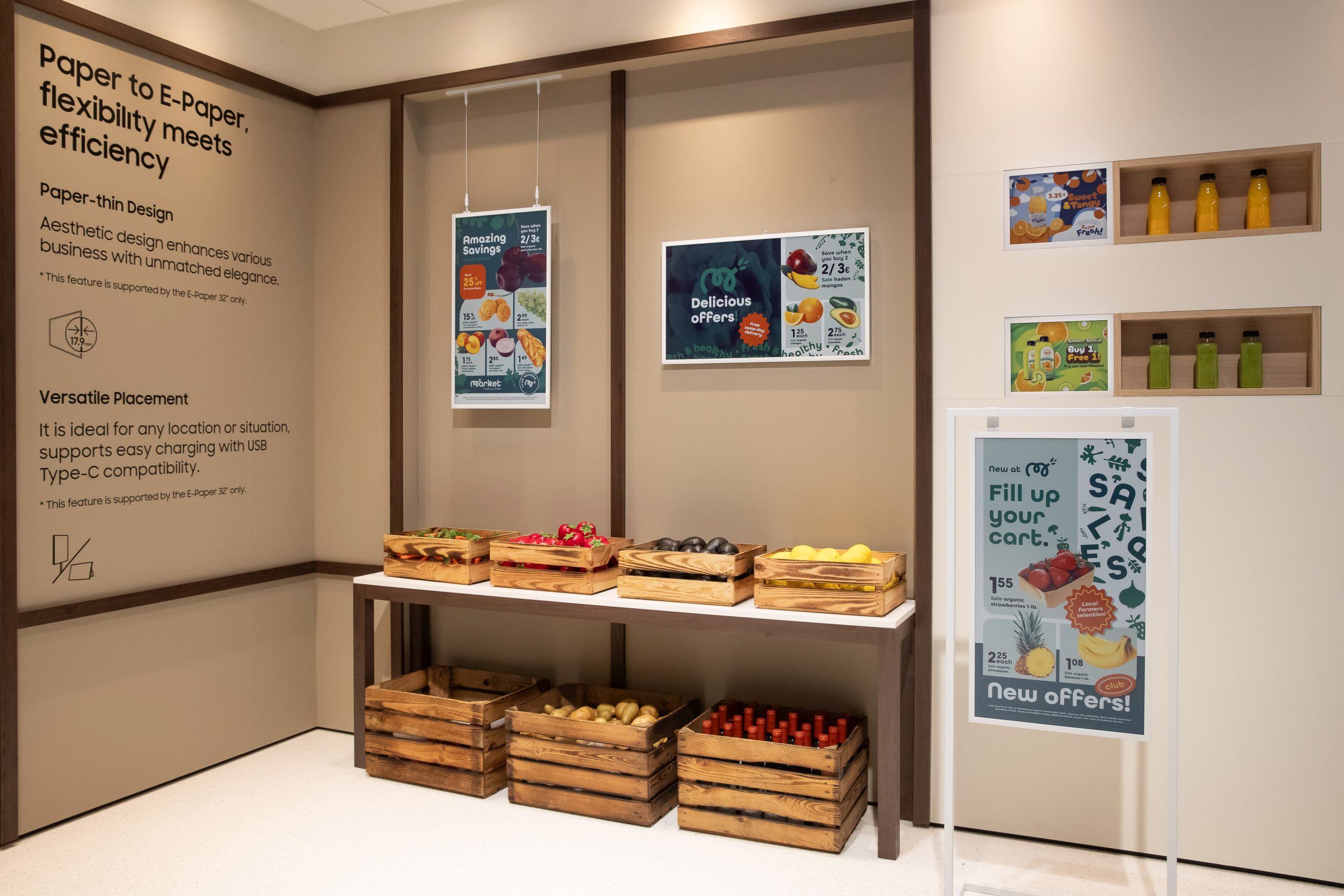 Samsung Showcases Color E-Paper and AI Signage Solutions at ISE 2025